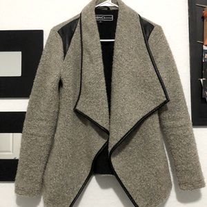 Gray Tweed asymmetrical jacket/coat
